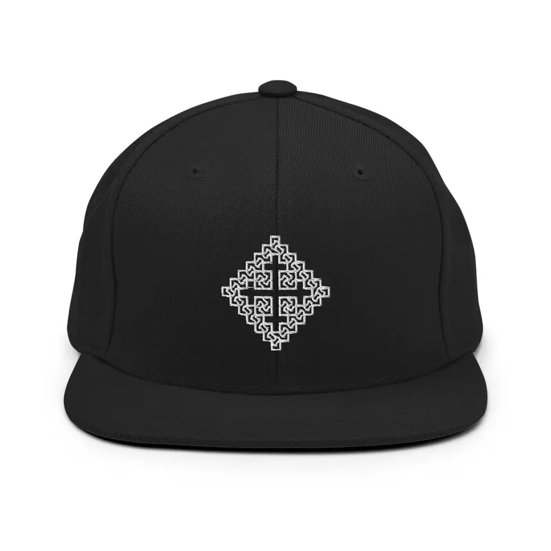 Ornate ⲓ Cross Cap - White Outline