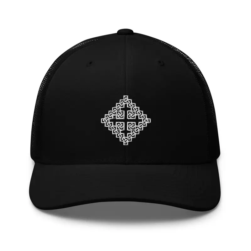 Ornate ⲓ Cross Trucker Cap